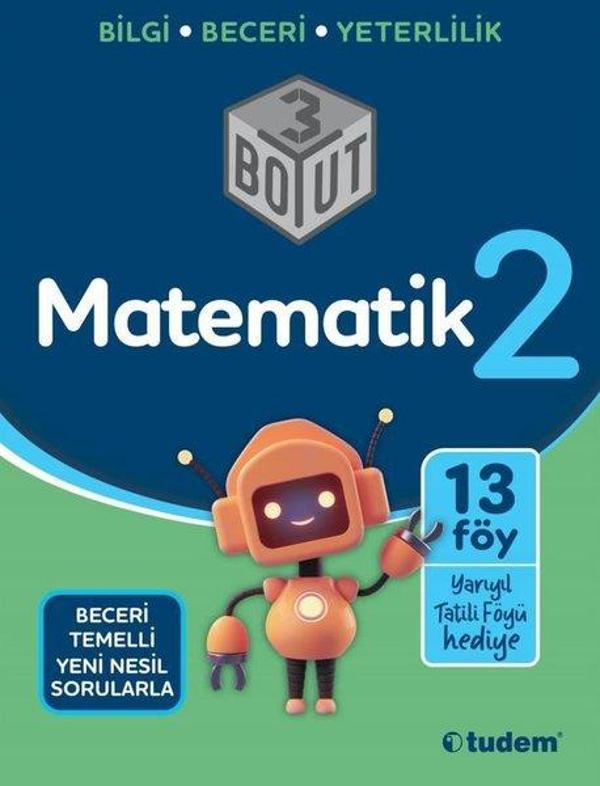 2.Sınıf Matematik 3 Boyut - Tudem Yayınları - Ders Kitapları - Image 1