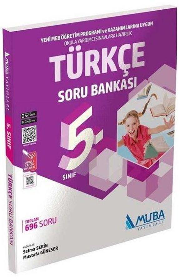 2022 5.Sınıf Türkçe Soru Bankası - Muba Yayınları - Image 1