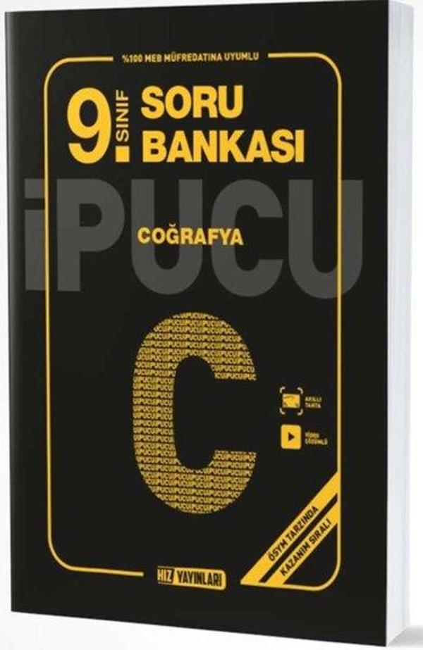 9.Sınıf Coğrafya İpucu Soru Bankası - Hız Yayınları - Image 1