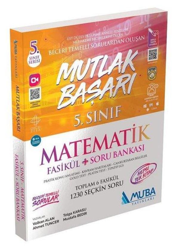 2022 5.Sınıf Mutlak Başarı Matematik Fasikül + Soru Bankası - Muba Yayınları - Image 1