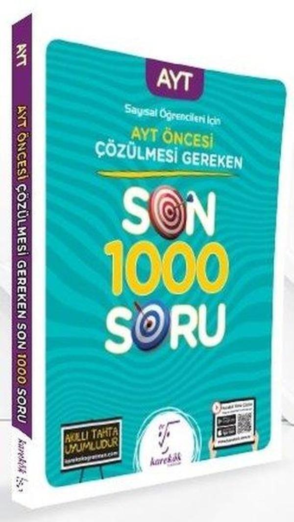 AYT den Önce Çözülmesi Gereken Son 1000 Soru(Sayısal) - Karekök Eğitim Yayınları - Image 1