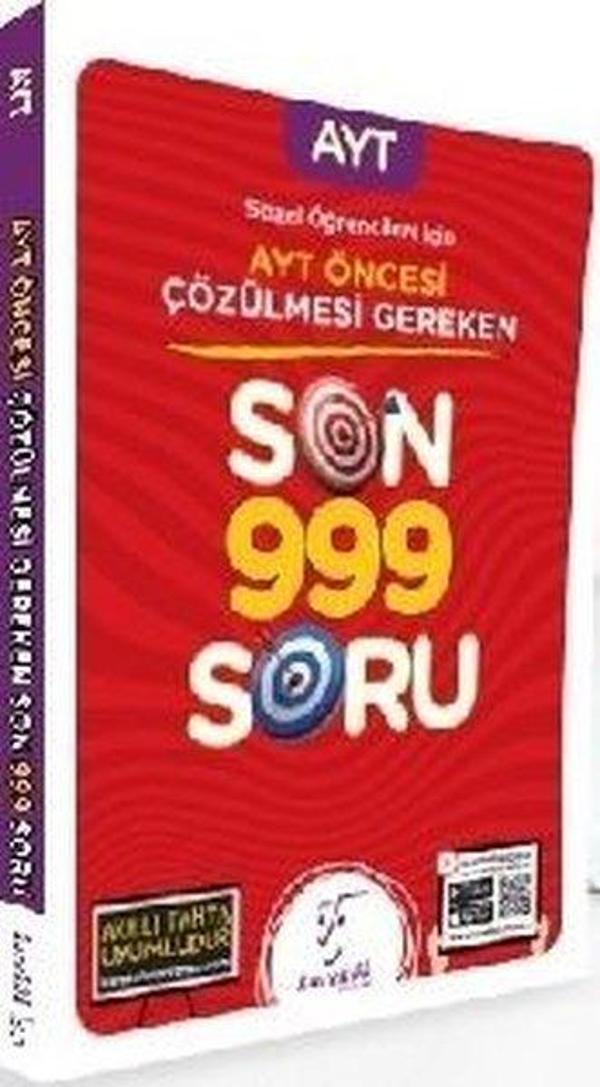 AYT den Önce Çözülmesi Gereken Son 999 Soru(Sözel) - Karekök Eğitim Yayınları - Image 1