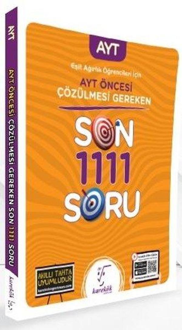AYT den Önce Çözülmesi Gereken Sonra 1111 Soru(Eşit Ağırlık) - Karekök Eğitim Yayınları - Image 1