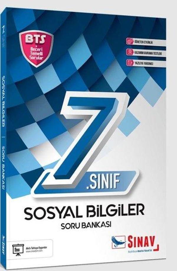 7.Sınıf Sosyal Bilgiler Soru Bankası - Sınav Dergisi Yayınları - Image 1