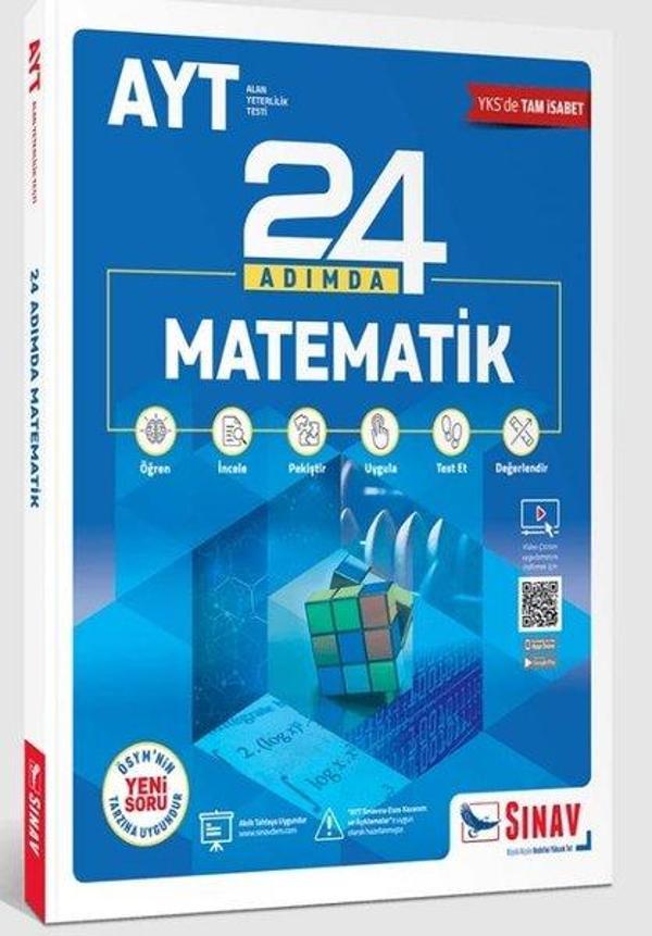 AYT 24 Adımda Matematik Konu Anlatımlı Soru Bankası - Sınav Dergisi Yayınları - Image 1
