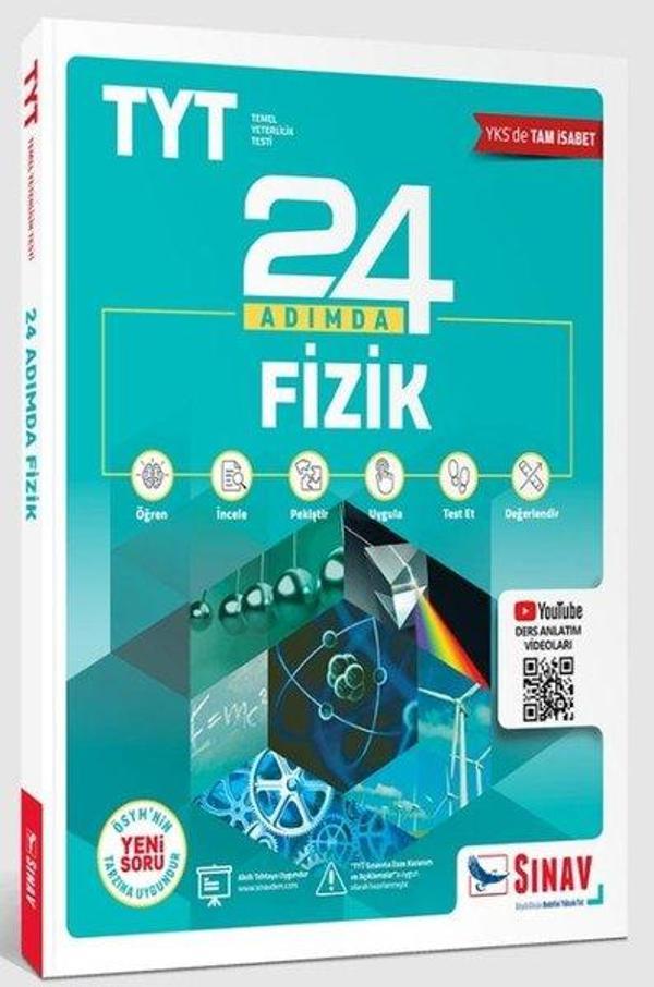 TYT 24 Adımda Fizik Konu Anlatımlı Soru Bankası - Sınav Dergisi Yayınları - Image 1