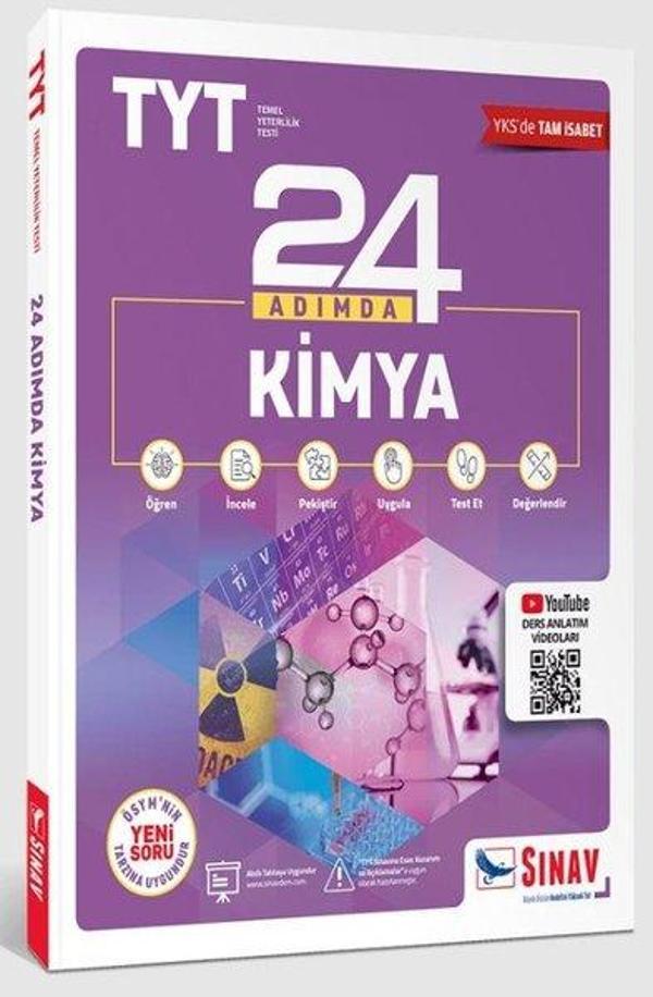 TYT 24 Adımda Kimya Konu Anlatımlı Soru Bankası - Sınav Dergisi Yayınları - Image 1