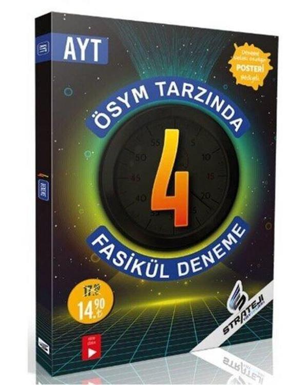 Strateji  AYT 4  Fasikül Deneme Video Çözümlü - Strateji Yayınları - Image 1