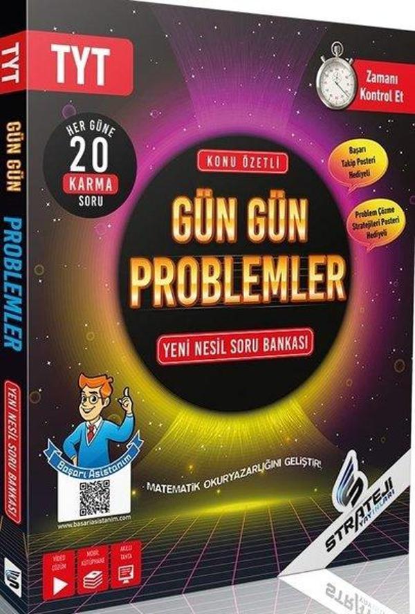 TYT Gün Gün Problemler Yeni Nesil Soru Bankası - Strateji Yayınları - Image 1