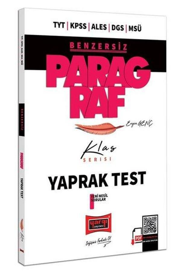 TYT KPSS ALES DGS MSÜ Benzersiz Paragraf Klas Serisi Tamamı Çözümlü Yaprak Test - Yargı Yayınları - Image 1