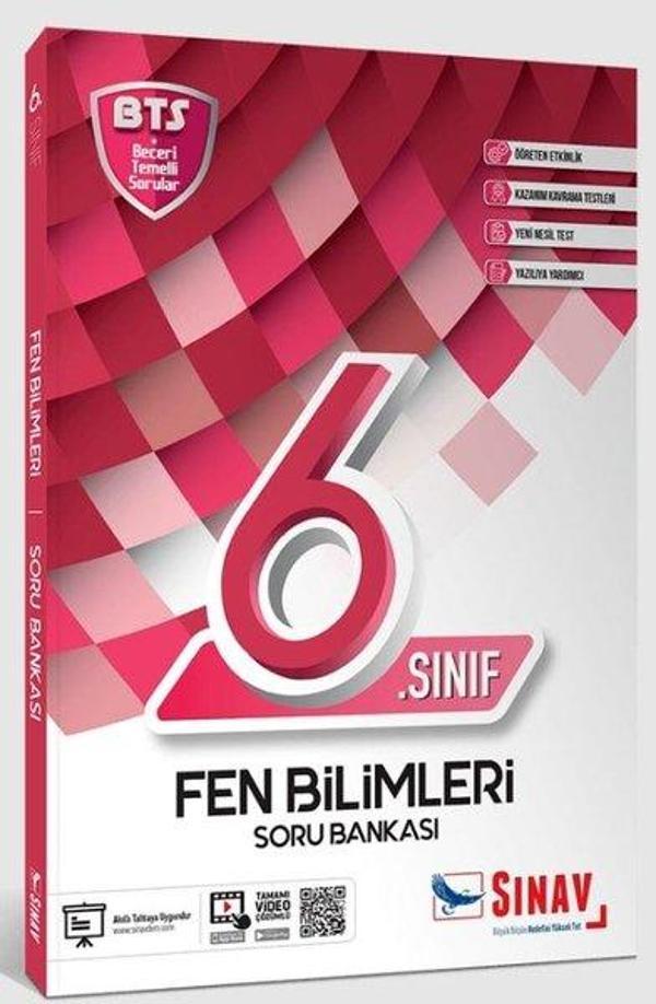 6.Sınıf Fen Bilimleri Soru Bankası - Sınav Dergisi Yayınları - Image 1