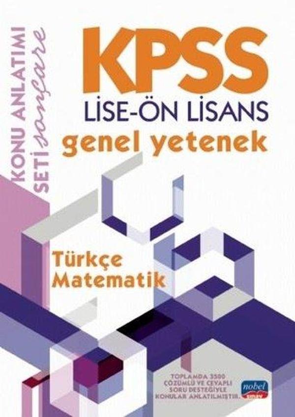 KPSS Lise - Ön Lisans Genel Yetenek Konu Anlatımı - Türkçe - Matematik - Nobel Sınav - Image 1
