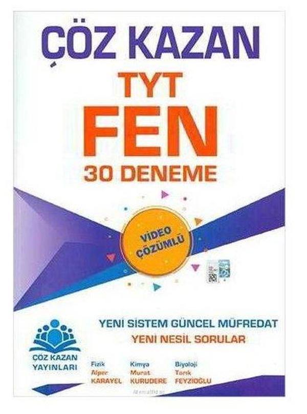 TYT Fen Bilimleri 30 Deneme - Çöz Kazan Yayınları - Image 1