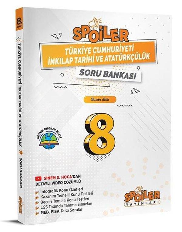 8.Sınıf T.C İnkılap Tarihi ve Atatürkçülük Spoiler Soru Bankası - Spoiler Yayınları - Image 1