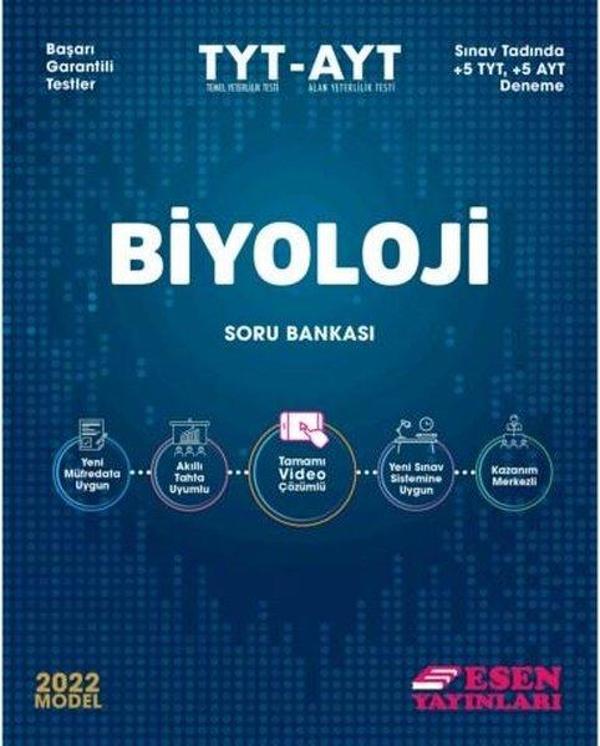 2022 TYT AYT Biyoloji Soru Bankası - Esen Yayıncılık - Eğitim - Image 1