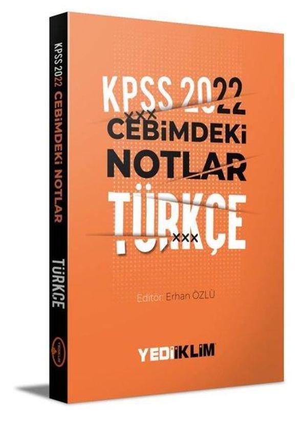 2022 KPSS Cebimdeki Notlar Türkçe Kitapçığı - Yediiklim Yayınları - Image 1