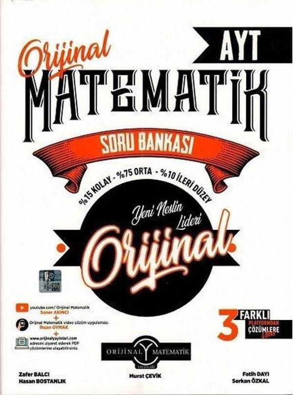 AYT Orijinal Matematik Soru Bankası - Orijinal Yayınları - Image 1