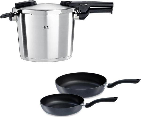 Fissler Vitaquick Premium 6 Litre Düdüklü Tencere + Tava Set - Image 1