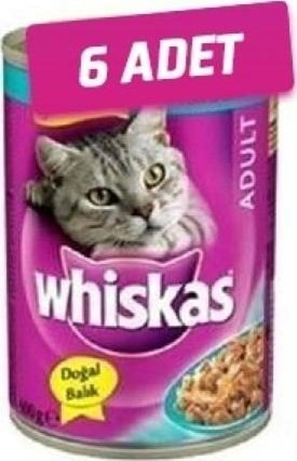 Whiskas 6 Adet Ton Balikli Yetişkin Kedi Konservesi 400 gr - Image 1