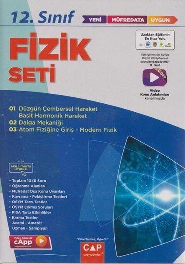 2022 12.Sınıf Anadolu Lisesi Fizik Seti - Çap Yayınları - Image 1