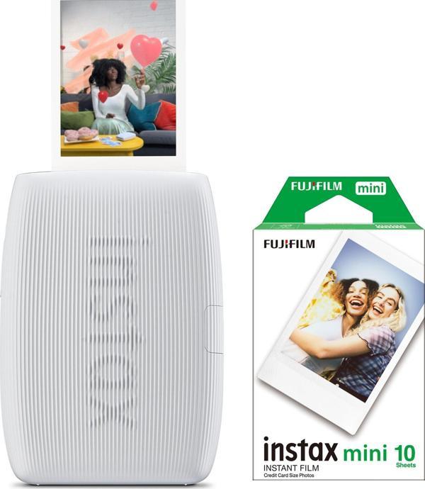Instax mini Link 3 Beyaz Akıllı Telefon Yazıcısı ve 10'lu mini Film - Image 1