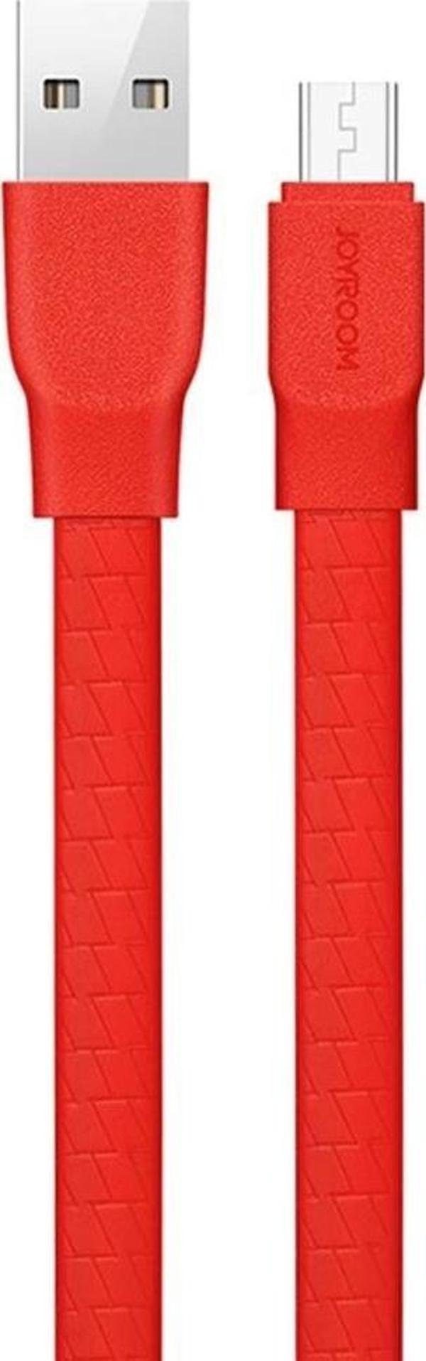 Joyroom S-L127 Titan Serisi TPE Mikro Şarj ve Data Kablosu 1.2m Kırmızı - Image 1