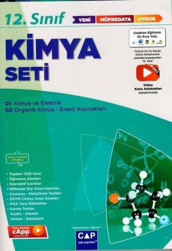 2022 12.Sınıf Anadolu Lisesi Kimya Seti - Çap Yayınları - Image 1