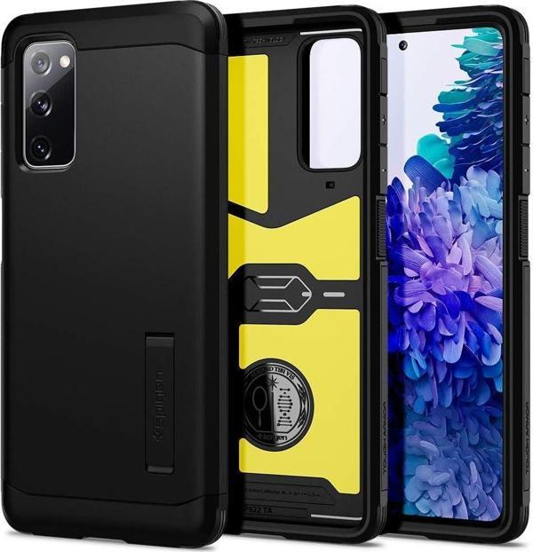 Spigen Galaxy S20 FE ile Uyumlu Kılıf Tough Armor Black - Image 1