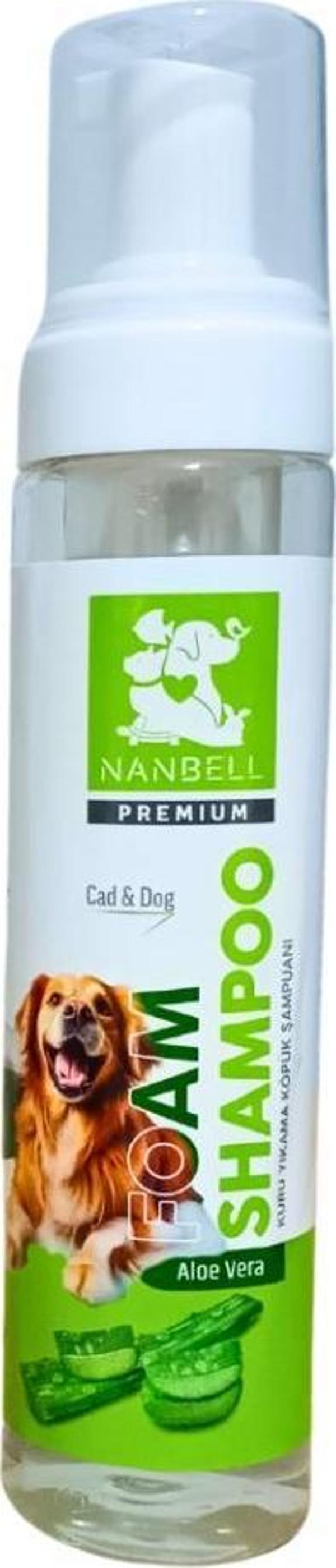 Nanbell Premium Kedi Köpek Köpük Şampuan Aloe Vera 225 Ml - Image 1