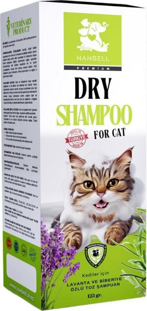 Nanbell Premium Kedi Toz Şampuan Lavanta Kokulu 125 Gr - Image 1