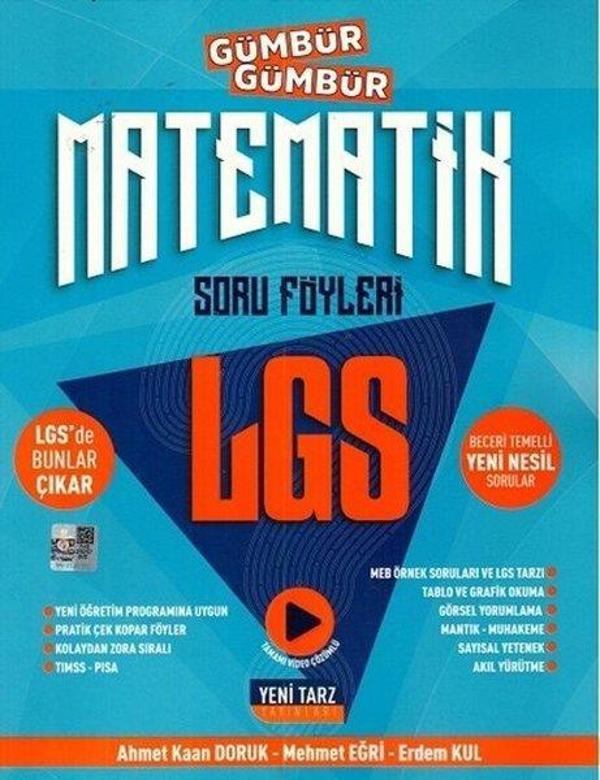 2022 8.Sınıf LGS Matematik Gümbür Gümbür Soru Föyleri - Yeni Tarz Yayınları - Image 1