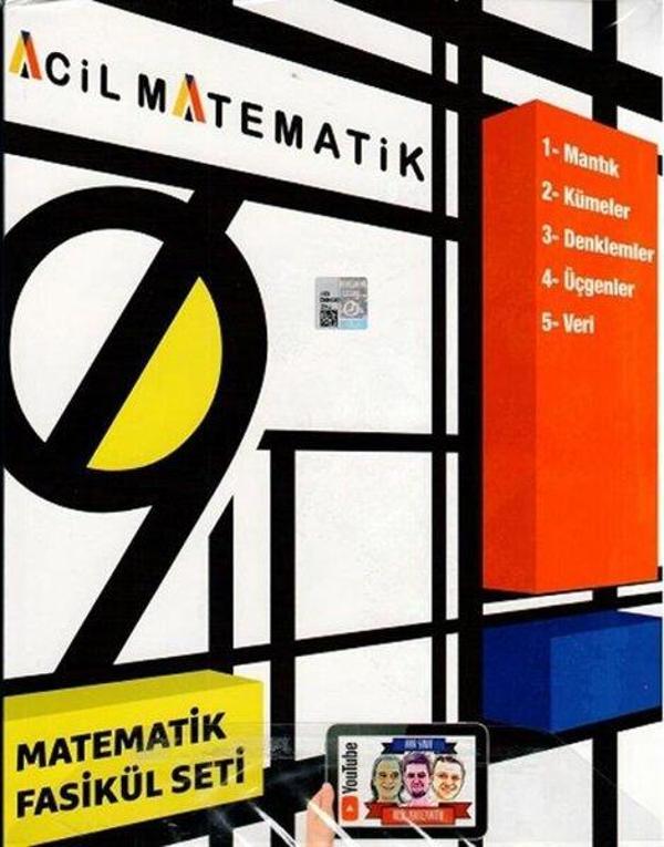 9.Sınıf Acil Matematik 6'lı Fasikül Seti - Acil Yayınları - Image 1