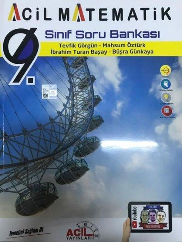 2022 9.Sınıf Acil Matematik Soru Bankası - Acil Yayınları - Image 1