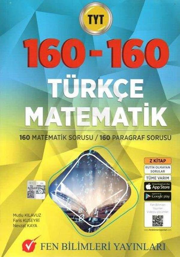 TYT 160 Matematik - 160 Türkçe Soru Bankası - Fen Bilimleri Yayınları - Image 1