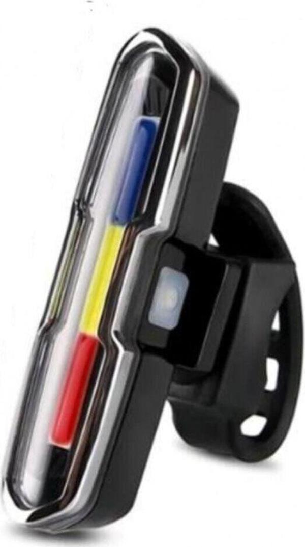 Forte Gt Usb Şarjlı Led Kırmızı Mavi Beyaz Polis Arka Işık - Image 1