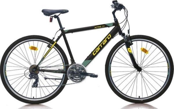 Carraro Active 290 28 Jant 21 Vites Siyah Sarı Yeşil 52 Kadro Gezi Bisikleti - Image 1