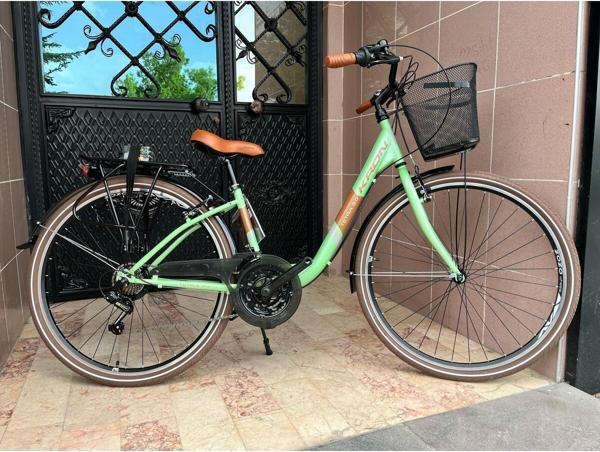 Kron Tetra 3.0 City Bike 26 Jant Şehir Bisikleti Özel Mint Yeşili - Image 1