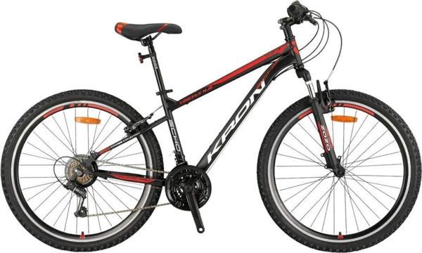 Kron VORTEX 4.0 - 27.5" MTB - 16' - 21 Vites - M.DISC - Mat Siyah-Gri/Kırmızı  #KRN23-036 - Image 1