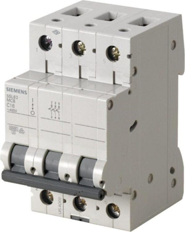 Siemens 5sl6325-7ya 3 Fazlı 25 Amper C Tipi  6ka Otomatik Sigorta - Image 1