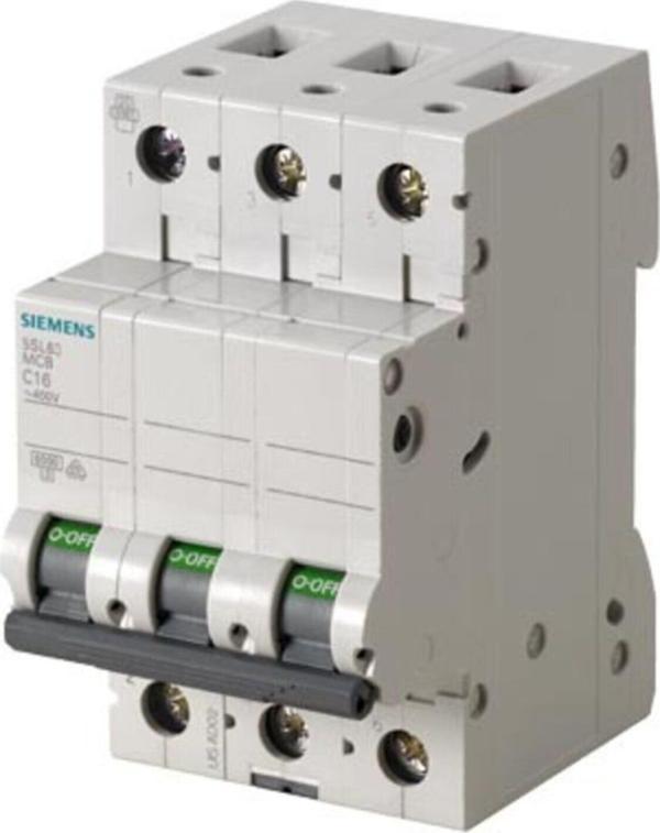 Siemens Otomatik Sigorta 5sl6340-7ya 3 Fazlı 40a C Tipi 6ka - Image 1