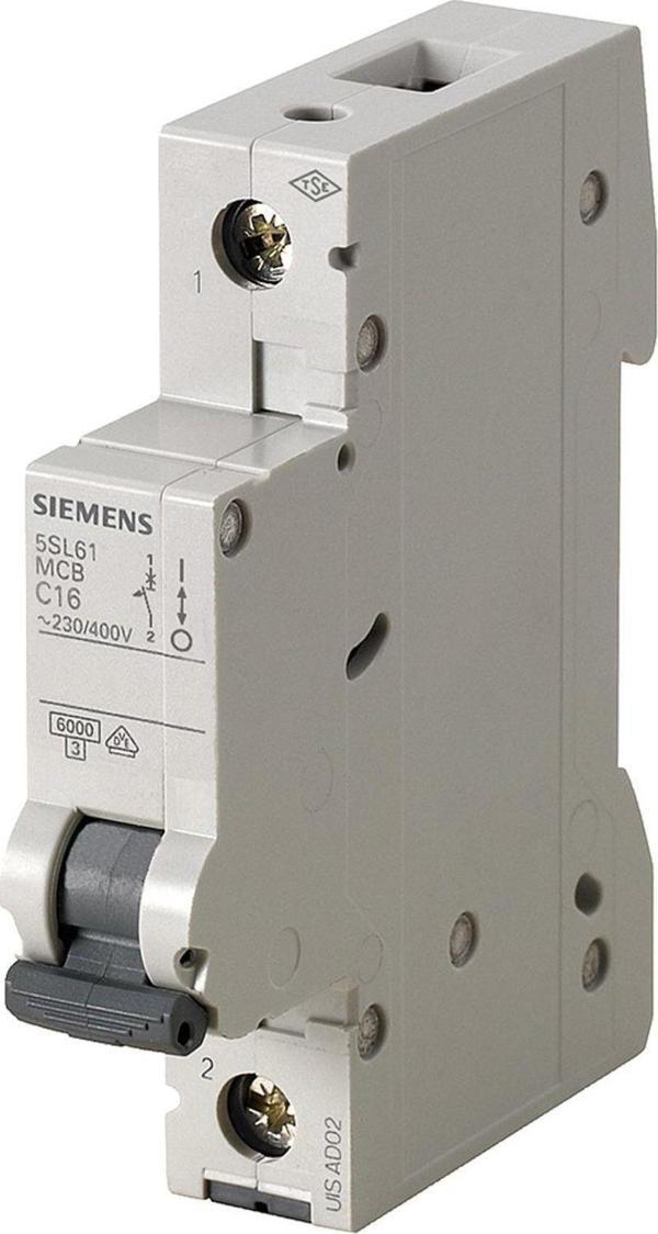 Siemens 5SL6110-7YA 1 Fazlı 10 Amper C Tipi (Yavaş Karakterli) 6kA Otomatik Sigorta - Image 1