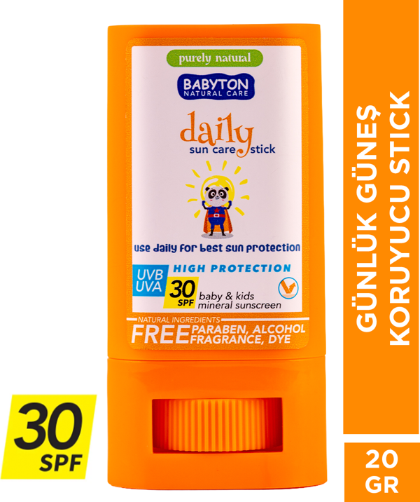 Babyton Bebek Ve Çocuklar İçin Doğal Güneş Koruyucu Stick 30 Spf - Image 1
