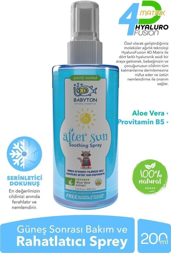 Babyton Bebek Ve Çocuklar Için Güneş Sonrası Rahatlatıcı Bakım Spreyi - Image 1