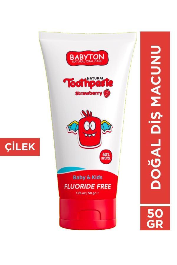 Babyton Doğal Çilek Aromalı Diş Macunu - Image 1