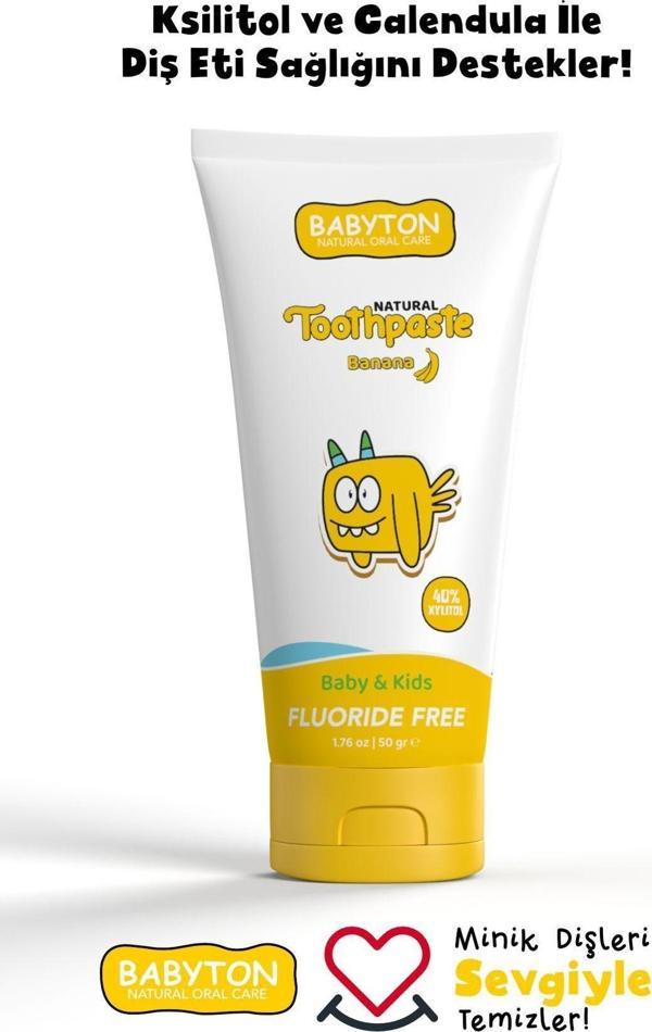 Babyton Doğal Muz Aromalı Diş Macunu - Image 1
