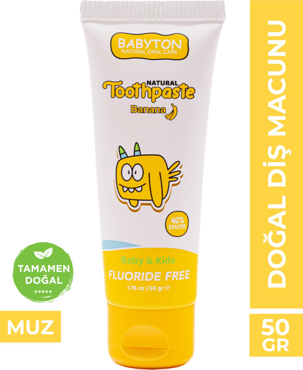 Babyton Doğal Muz Aromalı Diş Macunu - Image 1