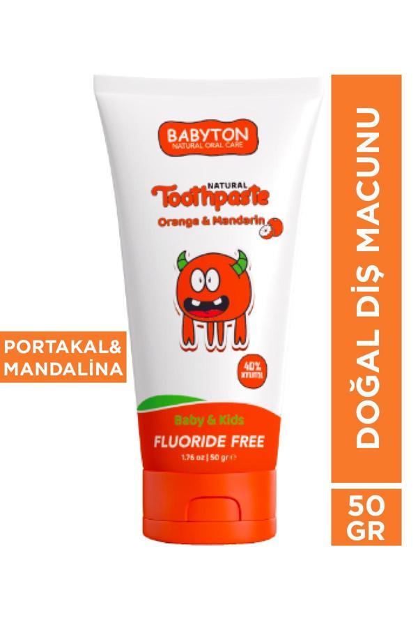 Babyton Doğal Portakal & Mandalina Aromalı Diş Macunu - Image 1