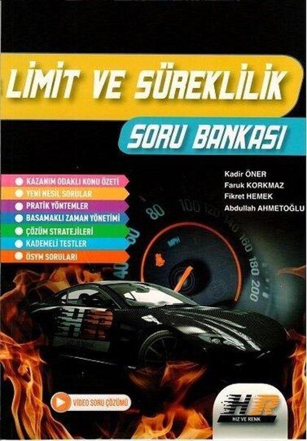 2022 Limit ve Süreklilik Soru Bankası - Hız ve Renk Yayınları - Image 1