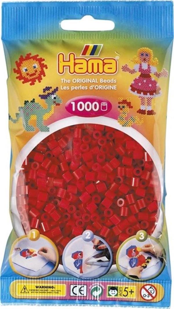 Hama Boncuk Midi 1.000’lik poşet - Koyu Kırmızı 207-22 - Image 1