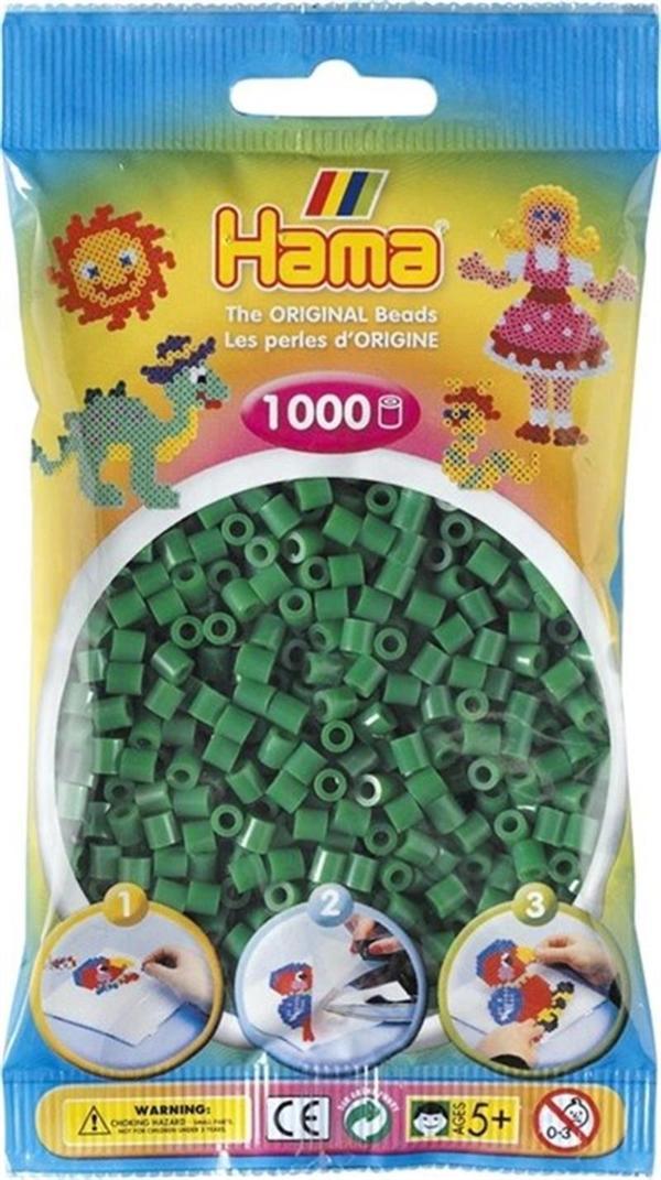 Hama Boncuk Midi 1.000’lik poşet - Yeşil 207-10 - Image 1